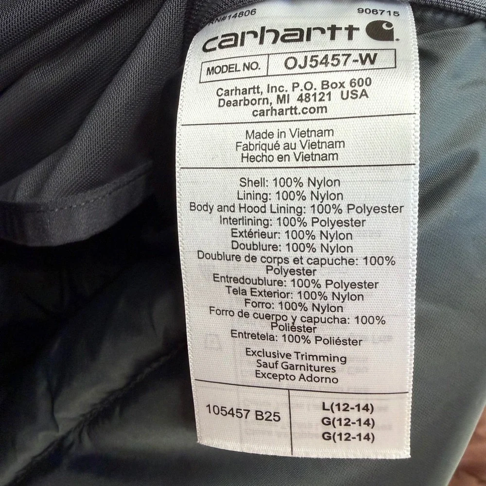 Carhartt Rain Defender Relaxed Fit‎ Insulated Sherpa Jacket Brown OJ5457-W  L